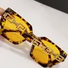 Solglasögon för kvinnor män sommar 5066 stil anti-ultraviolet retro platta full ramglasögon slumpmässig låda