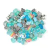 Hotsale Alloy Pan Style Gold 11 Colors 60pcs Per Sets Candy Loose Beads for DIY Bracelets Jewelry Accessories,Rainbow Big Murano Glass Acrylic Resin Charms