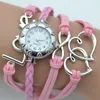 Orologi da polso Orologio da polso in pelle moda Donna Casual Love Heart Suede Pointer Fidanzato Fidanzato