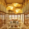 Hanger lampen Noordse LED houten lamp bamboe keukenarmaturen lichte ophanging huis binnen eetkamer hangende helderziendendant