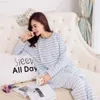 Sleep Lounge Maternity Breastfeeding Long Sleeve Pyjamas Set Women Pre J220823