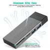 Hubs 10Gbps SSD Case NVME SATA Adaptador Externo Adaptador HDD Caixa de disco rígido Caixa de disco de disco Cellphone Acessório GrayUSB USB