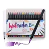 Ensemble de stylos pinceaux aquarelle 20 couleurs avec stylo à colorier à eau rechargeable pour dessin peinture calligraphie art cadeau pour enfants A6901 201116