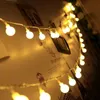 Strings AC110V/220V Święta Lampa dekoracyjna 10m 20m 30m 50M LED LIDZA LED z białym festiwalem piłki świąteczne oświetlenie na świeżym powietrzu
