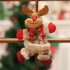 Accesorios de árboles de Navidad Decoraciones de adornos de muñecas Santa Ports Pequeño regalo colgante de colgantes 4 estilos