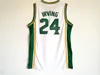 NCAA ST Patrick 24 Kyrie Irving 11 High School Basketball-Trikots Herren Grün Weiß Team Away Atmungsaktives Hemd aus reiner Baumwolle für Sportfans Hervorragende Qualität im Angebot