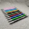 Personalized mr mrs 50pcs metal stylus pen custom free with your date%names 10colors to choose nice wedding gift 220621