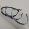 10 -stcs 10 mm denim blauwe stof bedekte metalen hoofdbanden zoom randen gewone banden voor doe -het -zelf sieraden haarhoop208u