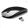 Mouse wireless ottico USB sottile Ricevitore mouse 2.4G Mouse super sottile per computer PC portatile desktop 2 colori