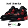 4s Avec Boîte Hommes Chaussures De Basketball Salle Désordonnée 4 Militaire Chat Noir Artisanat Toile Infrarouge Chrome Feu Rouge Femmes Chaussure Sport Rouge Tonnerre Cool Gris UNC Toro Bravo Seafoam