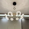 Lampes suspendues Luxe Salon Lustre Post-moderne Simple Et Atmosphérique Ménage Salle À Manger Lampe Haut De Gamme Designer Cuisine Décoration La