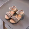 1-12 Summer Little Girls Sandalen 2022 Nieuwe mode Pearl Rhinestones Cute Children Sandals Teuter Baby Casual School Girl Shoes G220523