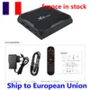 Navio da França X96 MAX Plus TV BOX ANDROID 9.0 OS Amlogic S905X3 4GB 32GB 8K 1000M 2.4G 5G Dual WIFI quad core 4K