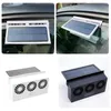 Solar Powered Fan Car Cooler USB Charging Front/Rear Window Radiator Exhaust Fan Auto Air Vent Fans Ventilation Radiators