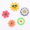 Weihnachten 2021 Sommer Biene Blume Weich-PVC Schuh-Clog-Schuh-Charms