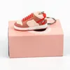 Fashion Designer Stereo Sneakers Sleutelhanger 3D Mini Basketbalschoenen Sleutelhanger Mannen Vrouwen Kids Sleutelhanger Tas Hanger Verjaardagsfeestje Gift Met Doos