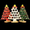 Kerst ornament enkele houten uitgeholde boom tafelblad Mini kleuterschool activiteit cadeau