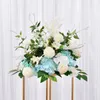 Decoratieve bloemen Kransen Gids Bloemstadium Receptie Ball Artificiële rij Arch Arrangement Wedding Scene Layout Party IJzeren achtergrond B0901