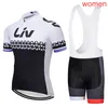 2022 Zomer LIV Team Dames fietsen Fietsshirt met korte mouwen Koersbroek Set Ropa Ciclismo Racing Kleding Fiets Uniform Outdoor Fiets Sport Pak Y22062504