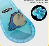 أحذية Luminous Jelly Summer Childrens LED Slipper Girls Slippers PVC Nonslip Beach Sandals Kids Home Bather Blue 220621