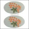 Hair Accessories Baby Kids Maternity Baby Girls Embroidered Flower Hairpin Headwear Fashion Korea Dhuif