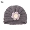 Czapki czapki urocze dzieci duże kwiat dziecięcy dzianinowy kapelusz urodzony chłopiec dziewczyna czapka czapka jesienna zima ciepłe maluch dzieci maski hatcaps