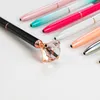 قلم حبر جاف كاواي من الزجاج الكريستالي أقلام حبر كروية كبيرة الحجم مع لوازم مكتبية مدرسية عصرية ماسية كبيرة W0