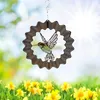 Decorative Objects & Figurines Wind Chimes Art Stainless Steel Metal Hummingbird Sunflower Indoor Outdoor Yard Garden Window Hanging WindChi