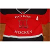 C2604 Mit VTG-1990s Breck Minnesota High School Game WornUsed Hockey Jersey 100% Broderie cousue s Hockey Jerseys