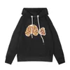 Heren Hoodies Sweatshirts Heren Palmen Designer Hoodie Flocking Leopard Print handdoek Borduurwerk Guillotine Bear Hoody Men Hoeken vrouwen truien kap