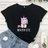 Mamaste Womens T 셔츠 귀여운 유니콘 그래픽 셔츠 재미있는 패션 옷 티셔츠 하라주쿠 카와이 스타일 티