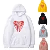 Sweat Nouveaux Hommes et Femmes Kawaii Sweats à capuche Automne Lâche Serpent en forme de coeur Impression Vêtements à capuche Harajuku Streetwear Pull Y220615