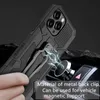 Études à clip de choc magnétique Holster du support Couverture de téléphone de protection pour iPhone 14 13 12 11 Pro Max XR 7 8 Plus