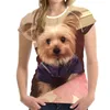 T-shirts pour hommes Fashion Lovely Animal Dog 3D Print Hommes / Femmes T-Shirt Summer O-Neck Short Sleeve Oversized T Shirts Men Colthing Tops Tee XXS-