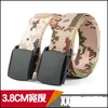 Belts Acessórios Moda Cavas Belt Padrão de camuflagem Padrão de nylon ao ar livre Taça de faixa de tecido 4Colors 110-140cm Comprimento de 3,8 cm de largura de largura