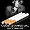 78 millimetri/55 millimetri In Lega di Alluminio Tubo di Forma di Sigaretta Disegno Tubo di Fumo Tubi Accessori Riutilizzabile Dispositivo di Macinazione Del Tabacco