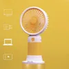 Mobile phone stand Electric Fans Handheld USB charging Mini fruit portable office student electric fan make LOGO