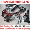 Body Kit für HONDA CBR893 CBR 900 893 RR CC 89-97 Karosserie 120Nr