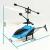 Kids Toys Mini Drone RC Flying Helicopter Aircraft with Remote Control Suspension Induction LED Light for Children Boys 220321