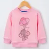 Hoodies sweatshirts ballon olifant grappige meisjes kleren street boys shirts rond nek cartoon casual kindertrui hoodieshoodie