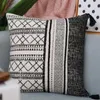 Cushion/Decorative Pillow Vintage Black Cushion Cover Cotton 45x45cm/30x50cm With Tassles For Home Decoration Living Room Boho Style RetroCu