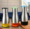 Functional Olive Oil tools Bottle Soy Sauce Vinegar Seasoning Storage Can Glass Bottom 304 Stainless Steel Body Kitchen Cook by sea CCA12683