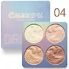 4 Colors Shimmer Highlighter Highlight Makeup Palette Highlighters Powder Bronzers For Women or Girls Make Up