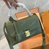 Bolsa de ombro em relevo Mulheres Bolsas Casuais Casual Bolsas de Colo