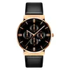 Relojes de pulsera de lujo para hombre, reloj de pulsera de cuero con varias esferas, reloj de pulsera de cuarzo de marca superior, regalo de negocios para hombre, reloj Masculino 2022