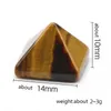 Pirâmide pingente de cristal de pedra pirâmid