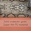Nuova pelle PU Faux Solid Snakeskin Grain Pattern Trim Decorazione per Obag O Bag Serpentine Trim per la stagione primaverile 210302