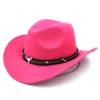 Estilo ocidental Crianças Meninos Meninas Chapéu de Cowboy Boné de Cowgirl Decorações para Festa de Máscaras de Aniversário de Natal de Halloween