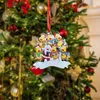 Kişiselleştirilmiş Aile Süsü 2022 Noel Süs 2022 Santa Ren Geyiği Noel Dekorasyon Ailesi 1-6 Kafa Süslemesi Halat