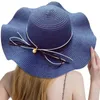 Wide Brim Hats Floppy Women Straw Hat Sun Girls Holiday Beach Summer UV Protection Travel Cap Chapeau Femme GorrasWide